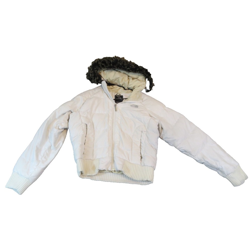 Vintage Y2K North Face 550 Gotham Puffer Faux Fur Hood Media Pocket‎ Women's S/P
